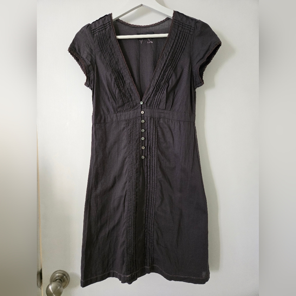 Zadig & Voltaire navy mini dress with lace details